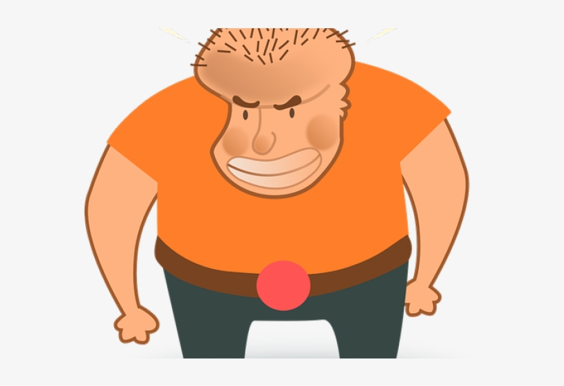 Cartoon Angry Man - Angry Guy Cartoon Png, transparent png #9634438