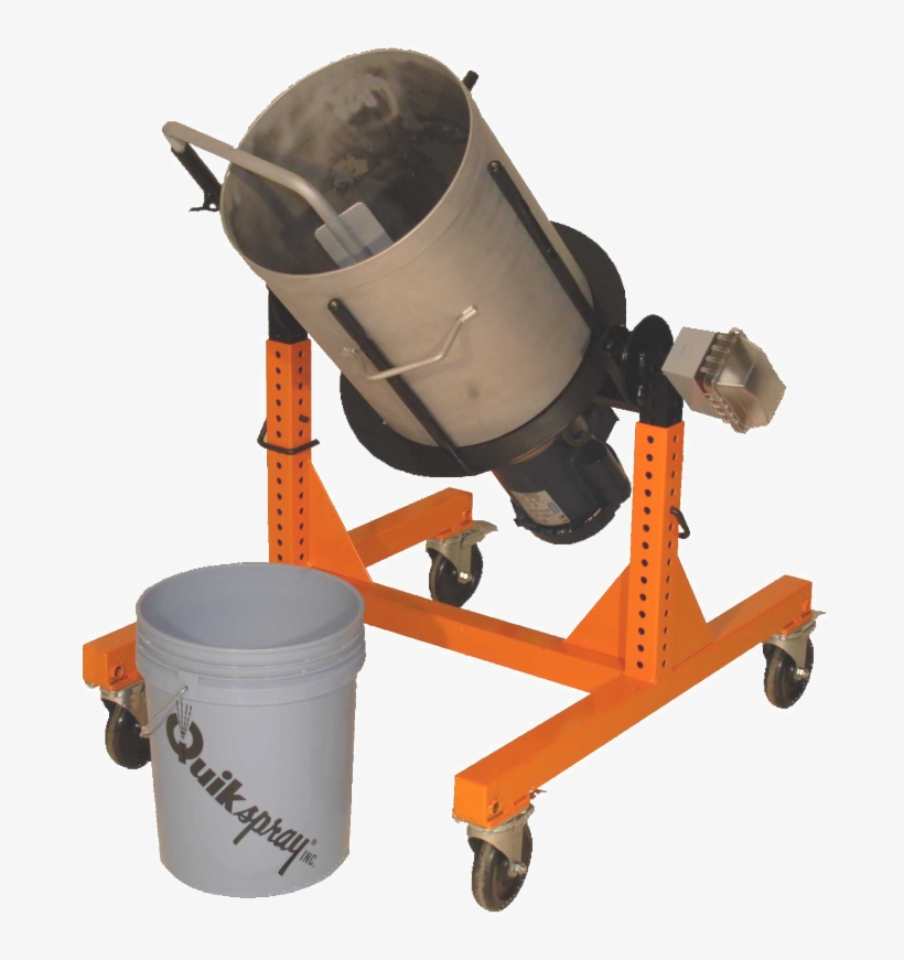 Quikspray Quikbatch Mixer Mixing Concrete In A 5 Gallon - Concrete Mixer, transparent png #9634486