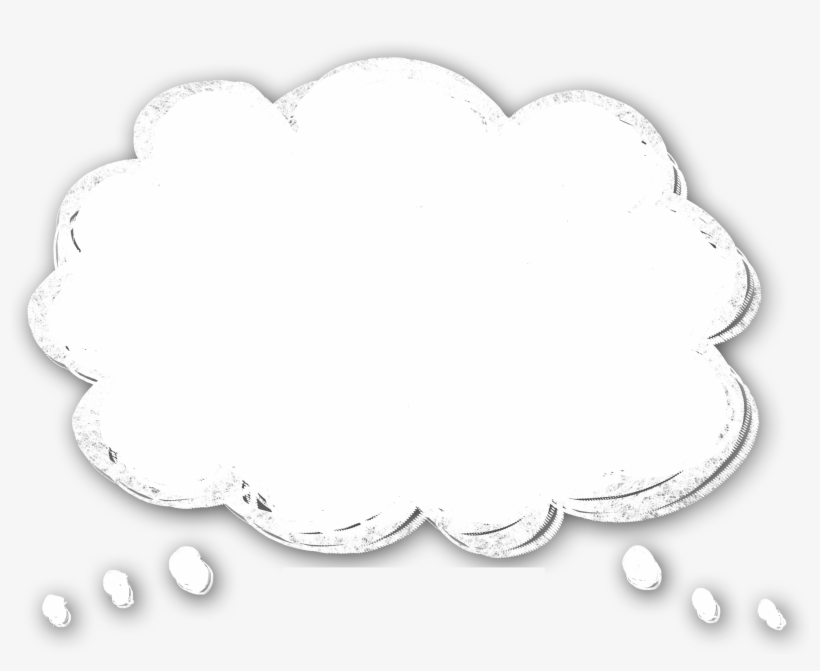 Blank Thought Bubble - Illustration, transparent png #9634839