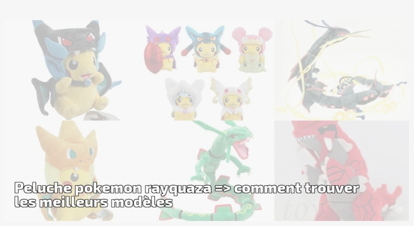Peluche Pokemon Rayquaza => Comment Trouver Les Meilleurs - Figurine, transparent png #9635700