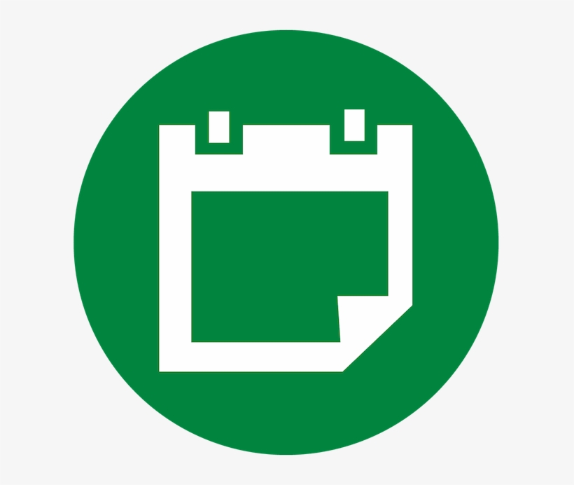 Green Calendar Icon Png - Free Transparent PNG Download - PNGkey