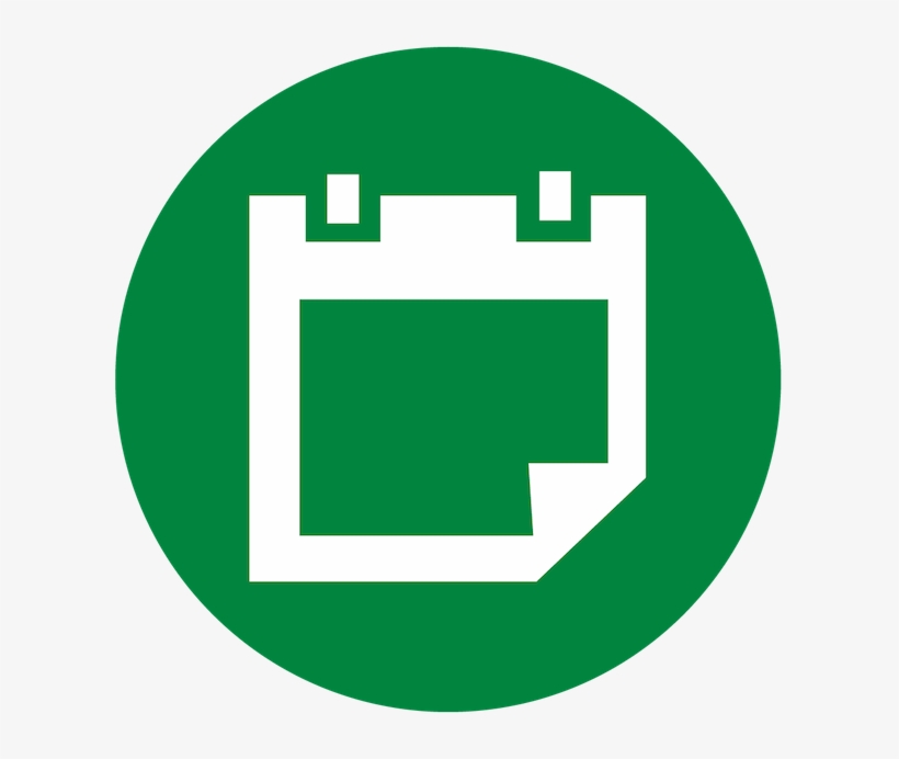 Green Calendar Icon Png, transparent png #9635964