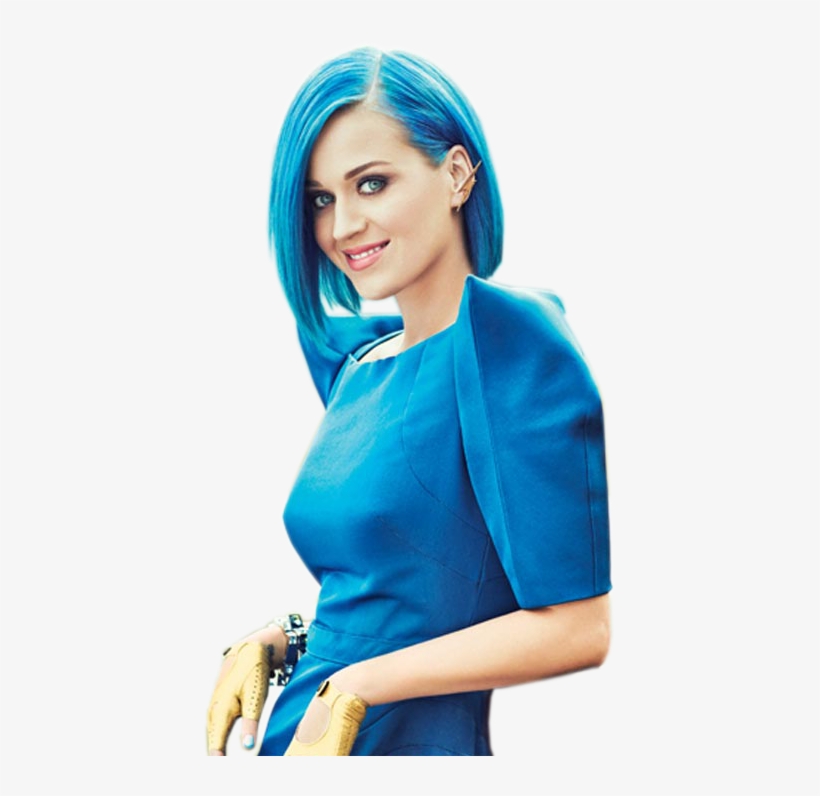 Compartilhar - Katy Perry Blue Hair Png, transparent png #9636737