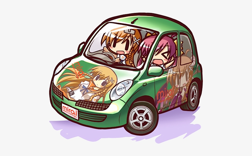 Chibi Mirai Suenaga Itasha - City Car, transparent png #9637004
