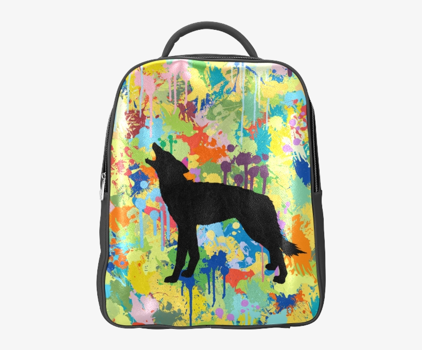 Black Wolf Colorful Splash Your Colorbackgr Popular - Dobermann, transparent png #9637005