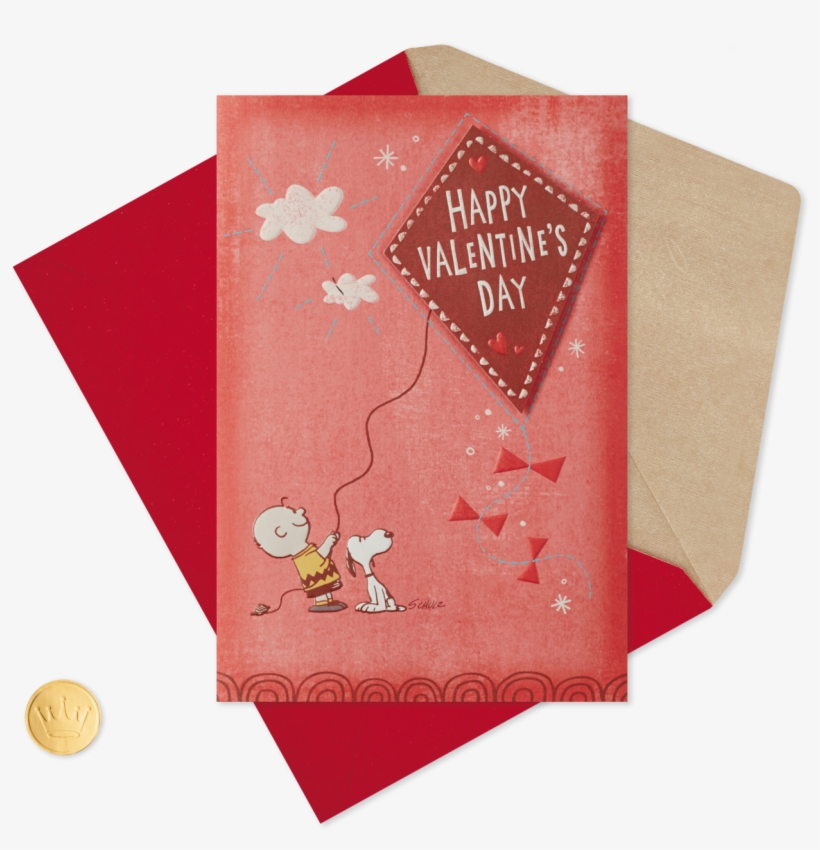 Peanuts® Charlie Brown And Snoopy Valentine's Day Card - Happy Valentine's Day Pic Son, transparent png #9637046