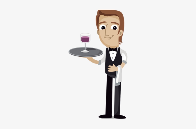 Playstation 3 Clipart Waiter - Waiter Png, transparent png #9637559