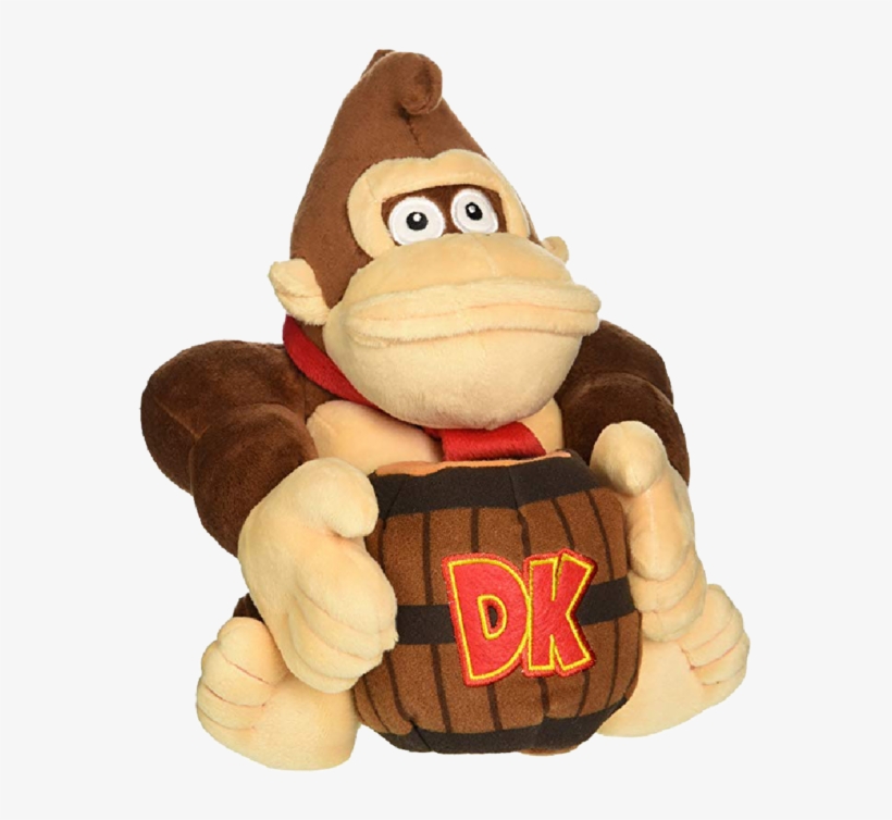 Donkey Kong Barrel 8-inch Plush - Donkey Kong Barrel, transparent png #9637837