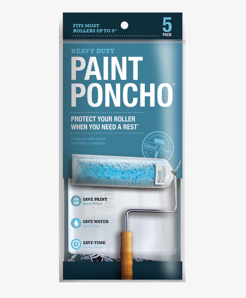 Paint Poncho Roller 5pk Paint Poncho - Bandage, transparent png #9639593