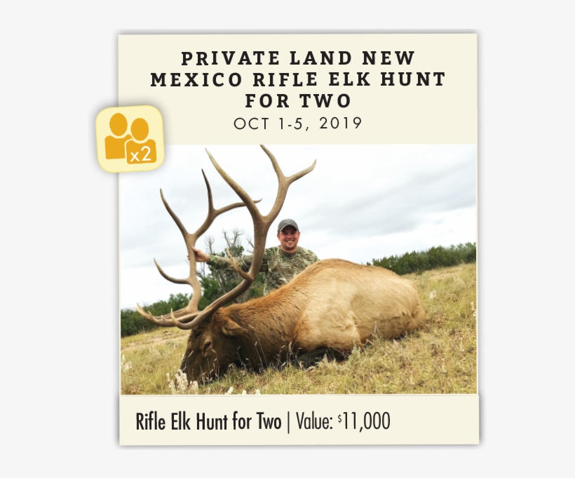 Private Land New Mexico Rifle Elk Hunt For Two - Elk, transparent png #9639694