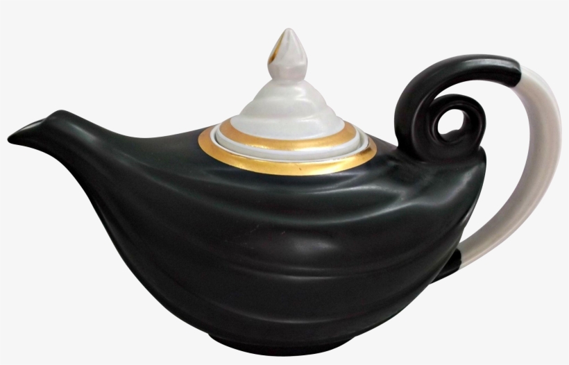 Vintage Hall S Superior Kitchenware Aladdin Matte - Teapot, transparent png #9639751