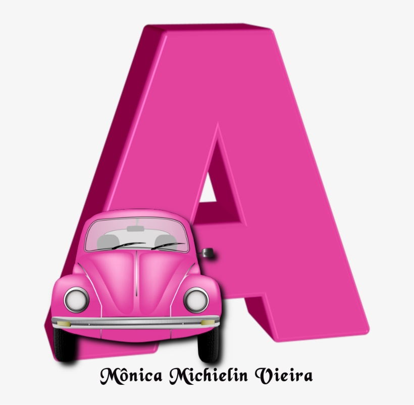 Alfabeto De Fusca Rosa Png , Pink Fusca Alphabet Png, - Erymanthian Boar, transparent png #9640080