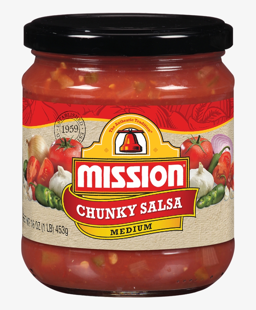 Medium Chunky Salsa - Mission Salsa, transparent png #9640082