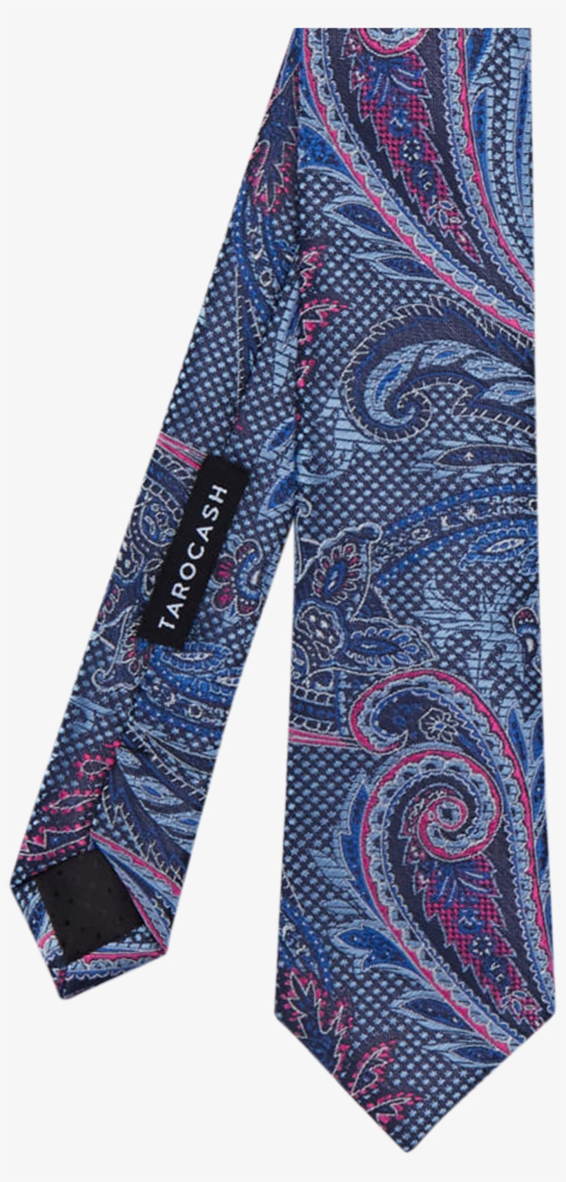 Blue Large Paisley Tie - Paisley, transparent png #9640084