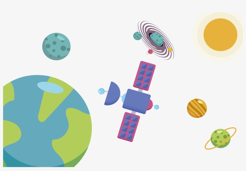 Royalty Free Spacecraft Satellite Adobe Outer Space - Adobe Satellite, transparent png #9640297