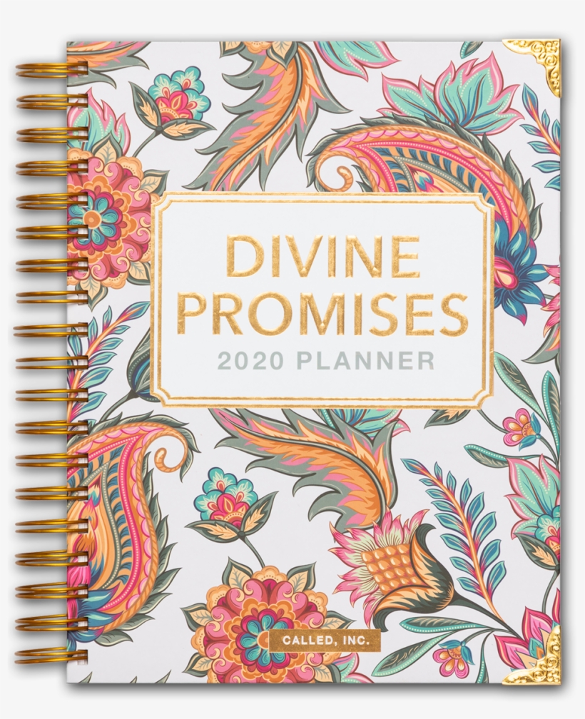 2020 Monthly & Weekly Divine Promises Planner Paisley - Floral Seamless Paisley Pattern, transparent png #9640347