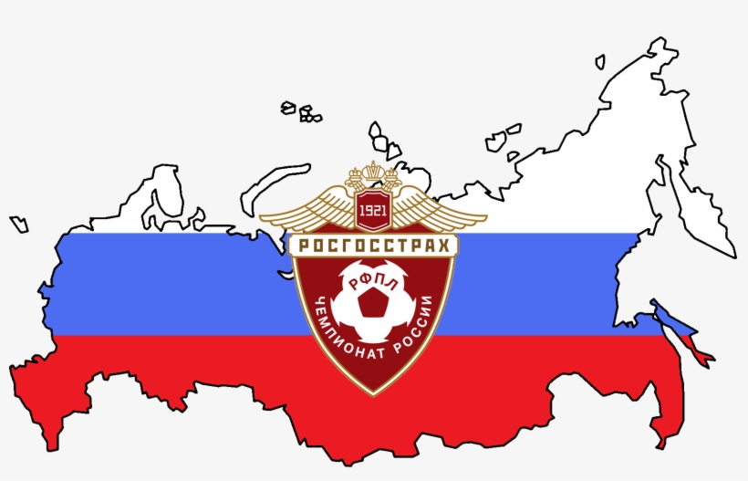 Due To Russia's Improvements In The Uefa Coefficients - Russia Map With Flag Transparent, transparent png #9640628