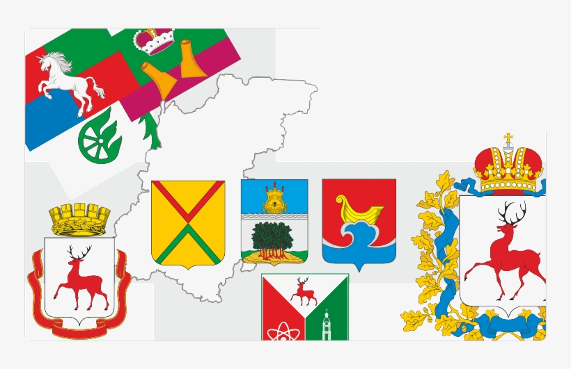 Heraldry Of Nizhny Novgorod Oblast - Герб Нижнего Новгорода, transparent png #9640705