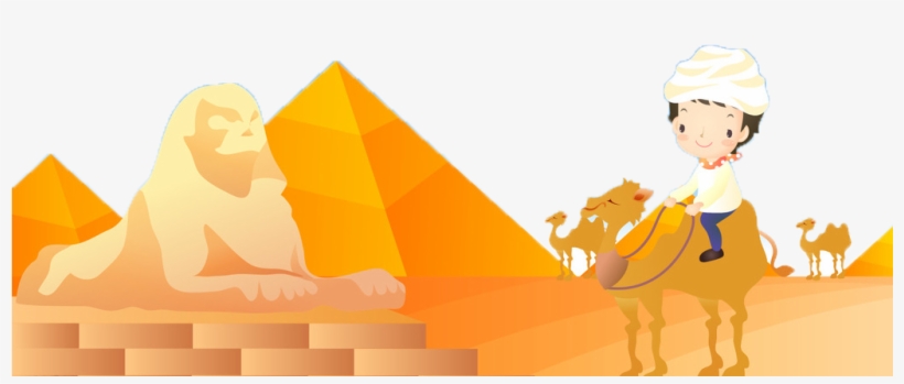 Sphynx Clipart Egyptian Sphinx - พื้น หลัง การ์ตูน ทะเลทราย, transparent png #9641094