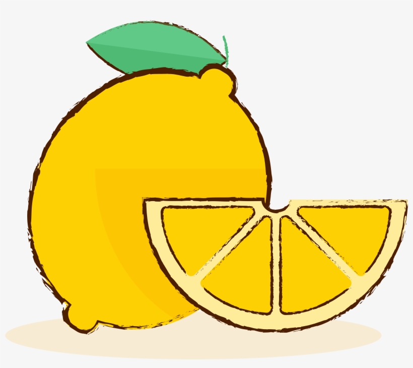 Lemon Hand Drawn Cartoon Gourmet Png And Vector Image, transparent png #9641551