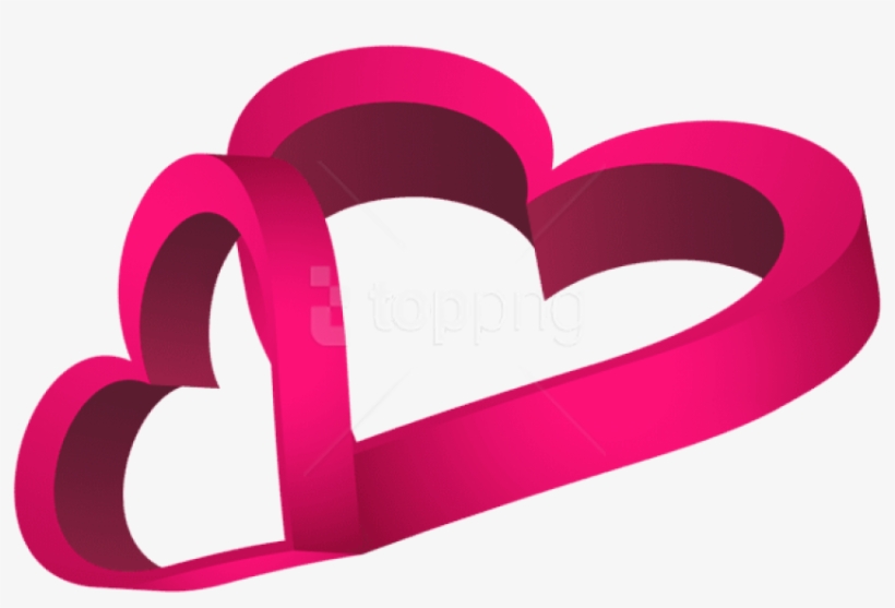 Free Png Download Two Pink Hearts Png Images Background - Clip Art, transparent png #9641840
