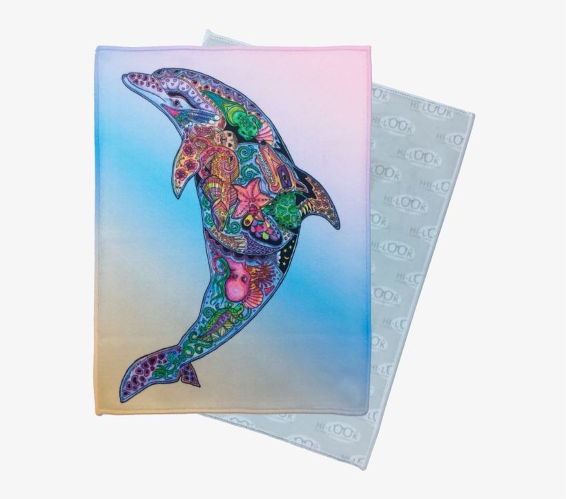 Dolphin Microfiber Cleaning Cloth - Bottlenose Dolphin, transparent png #9643470