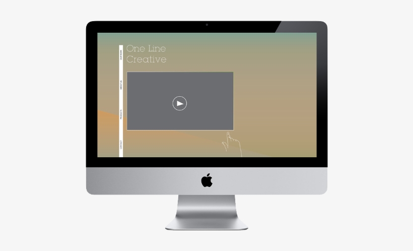 Concept/design For One Line Creative Website - Imac 27, transparent png #9644787