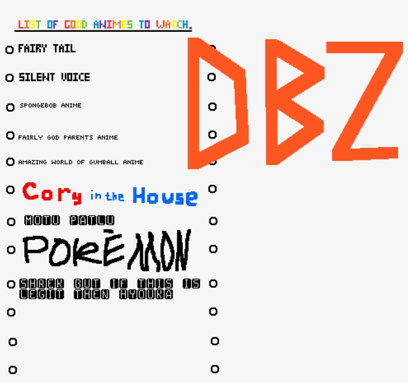 Anime To Watch - Number, transparent png #9644824