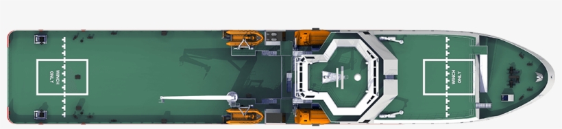 Damen Rescue Gear Ship 9316 Top View - Ship Top View Png, transparent png #9645897