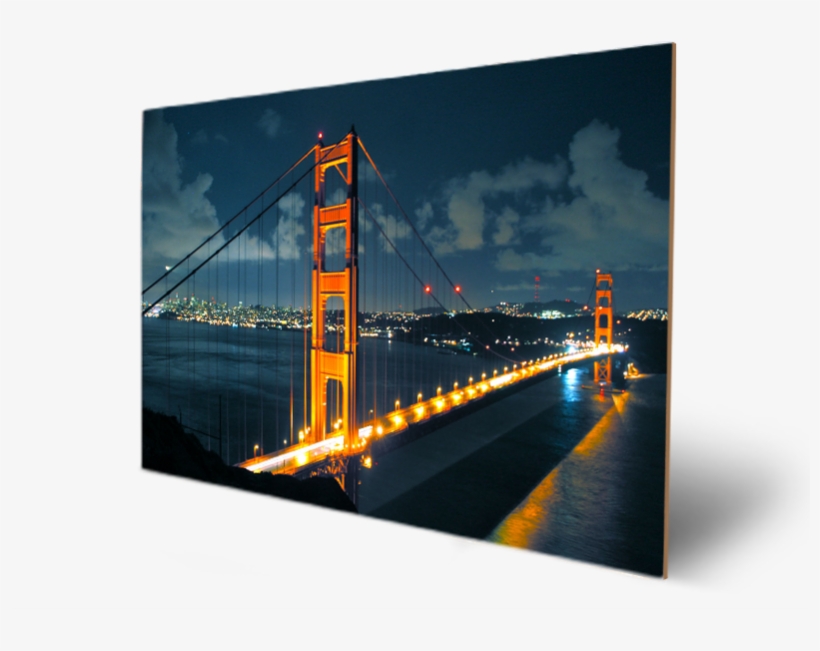 General Night Golden Gate Bridge - Golden Gate Bridge, transparent png #9646239