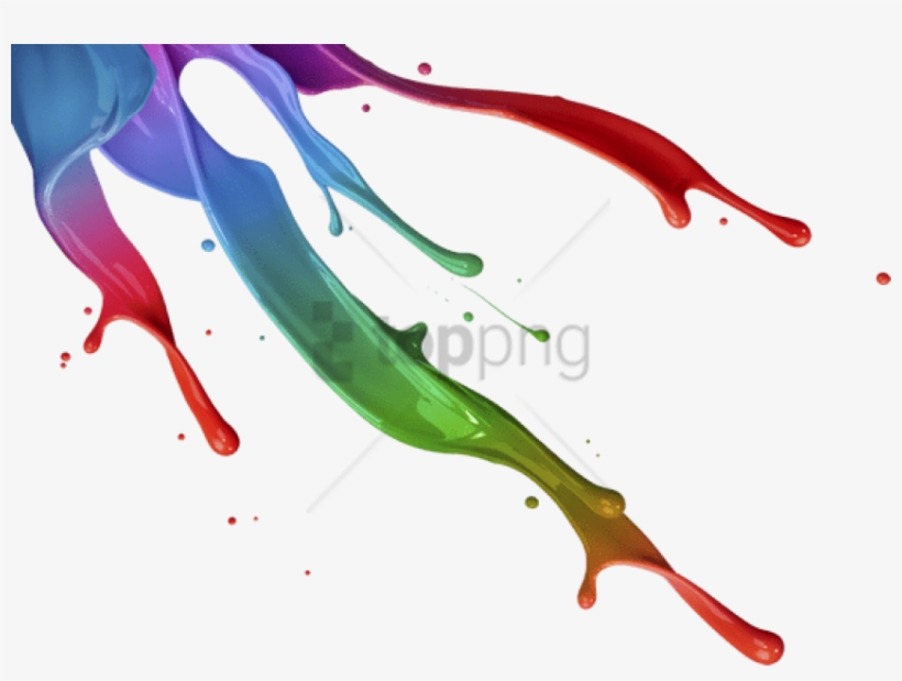 Free Png Download Colorful Paint Splatters Png Png - Paint Splash, transparent png #9646278