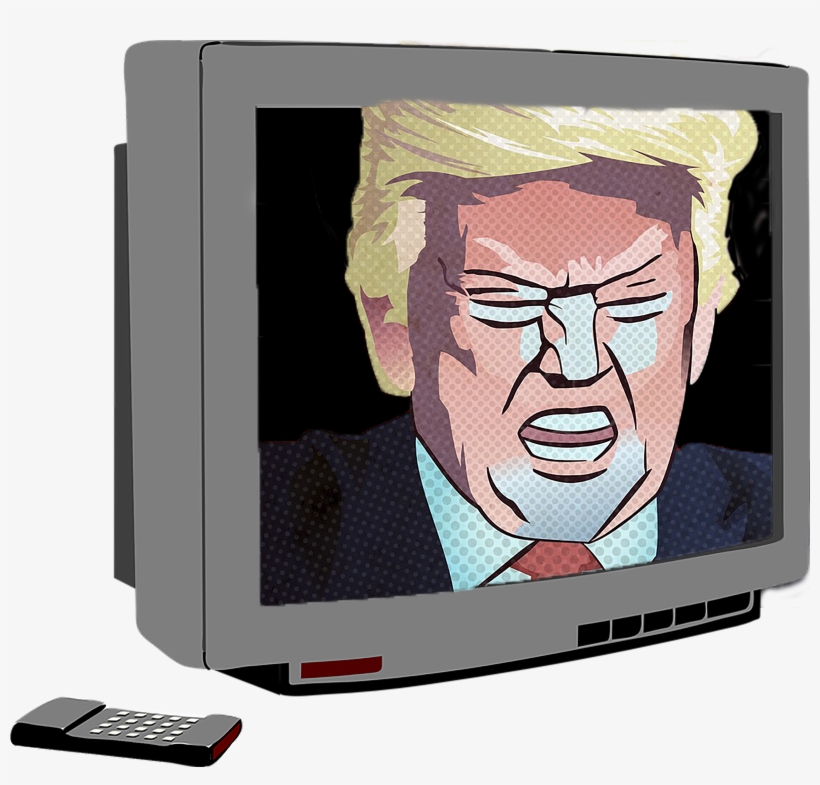 Despite Constant Coverage Of Donald Trump, It Seems - Television Clip Art, transparent png #9647268