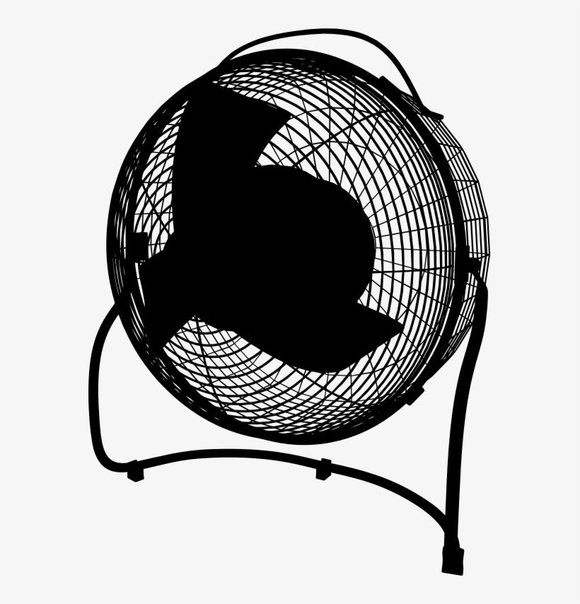 Fan Silhouette By Sutulo - Ventilator Png, transparent png #9647420