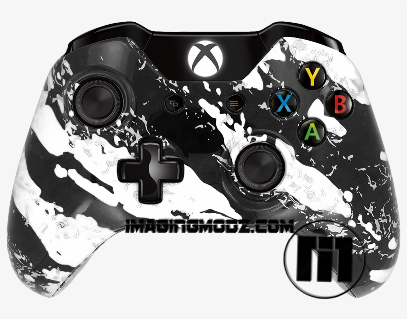 White Splatter Xbox One Controller - Neon Xbox One Controller, transparent png #9648149