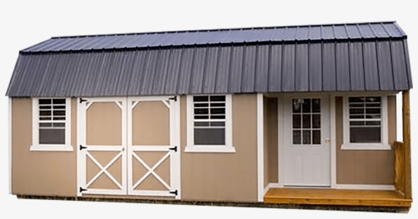 Custom Side Cabin Weatherking Barn Side Lofted Custom - Roof, transparent png #9648160