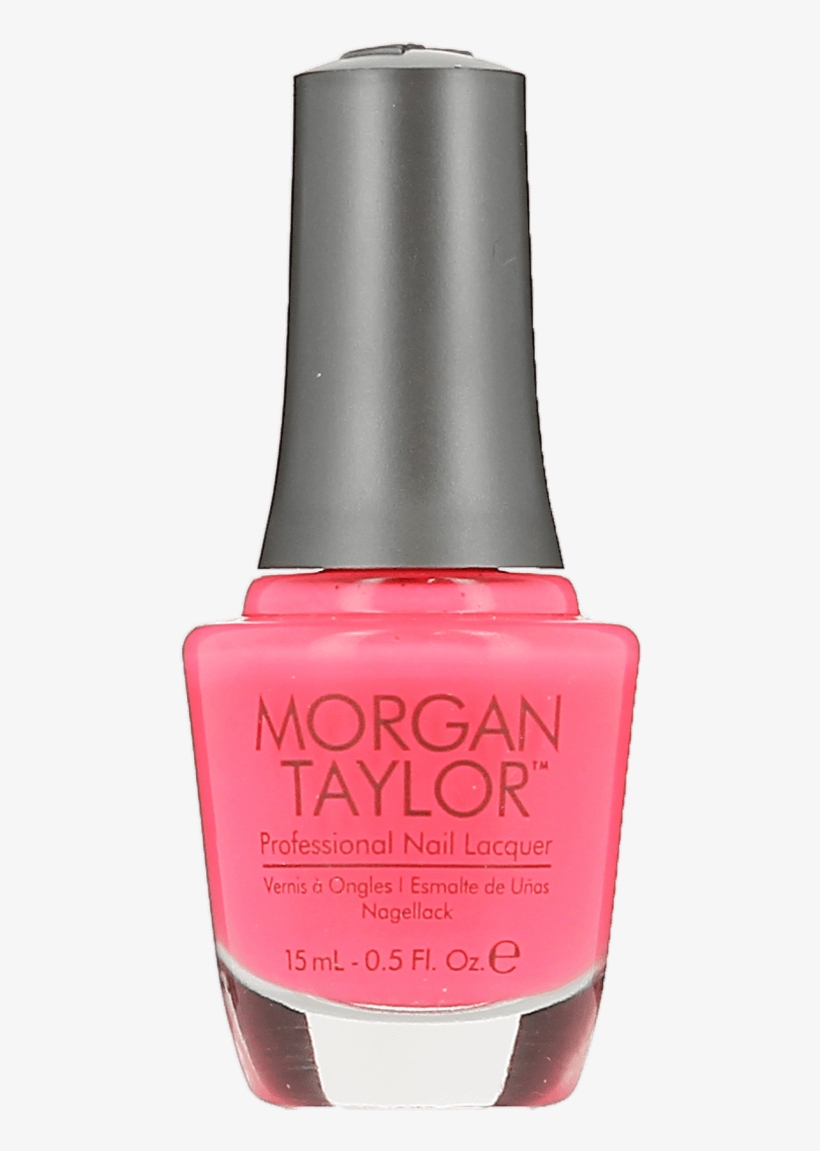 Morgan Taylor Neon Lights Pink Flame-ingo Nail Lacquer - Nail Polish, transparent png #9648247