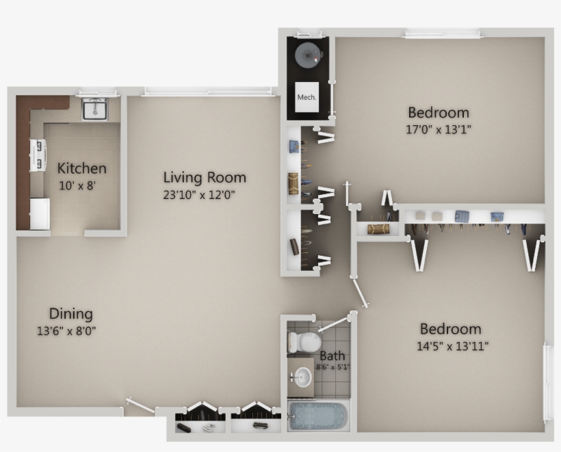 Basketball Court Floor Plan Lake Shore Park Apartments - 9 X 13 Bedroom Layout, transparent png #9648856