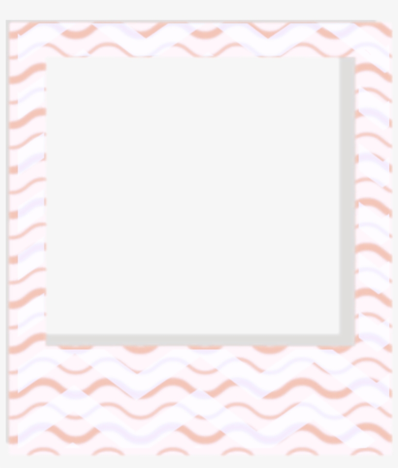 Polaroid Frame Frames Pinksquare Pink Square Ftesticker - Picture Frame, transparent png #9649630