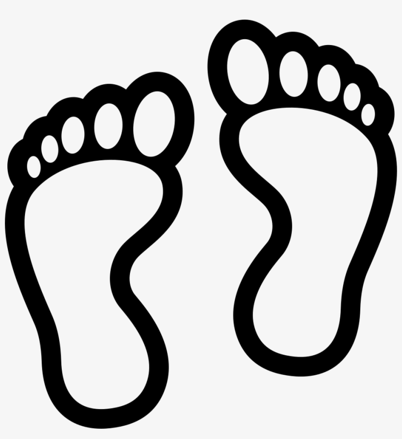 Png File Svg - Black And White Feet Clipart, transparent png #9649675
