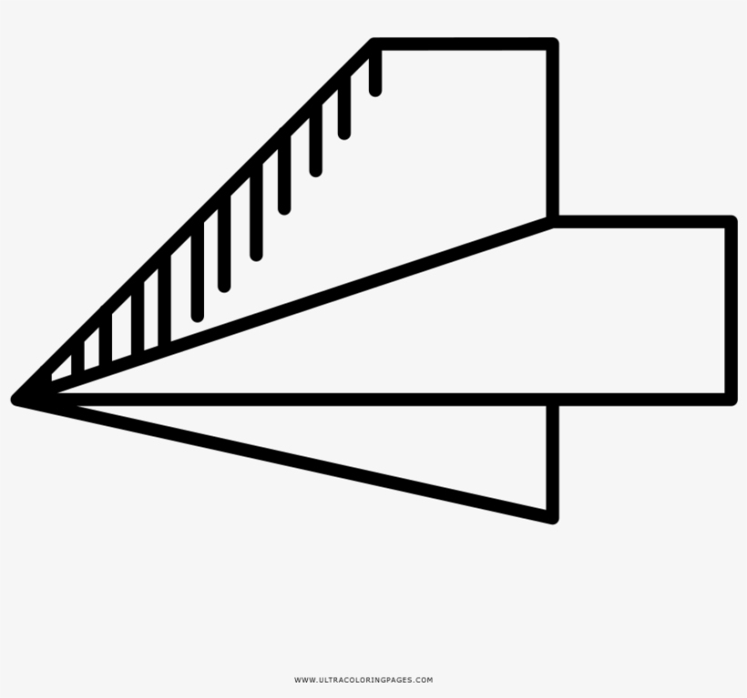 Paper Plane Coloring Page - Diagram, transparent png #9649752
