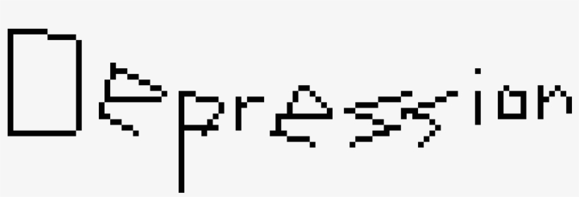 Depression Direct Image Link - Line Art, transparent png #9650065