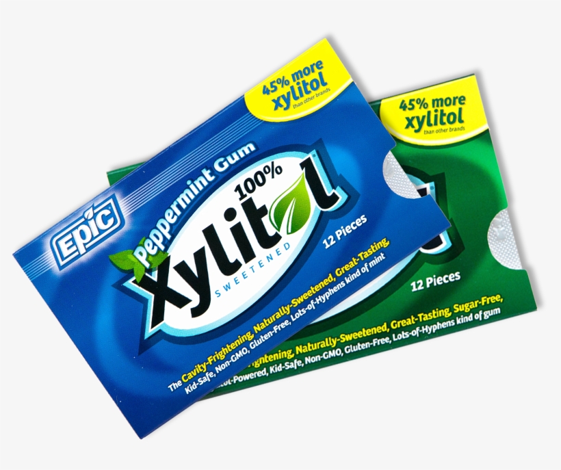 Spearmint And Peppermint Flavors - Xylitol Gum Png, transparent png #9650720