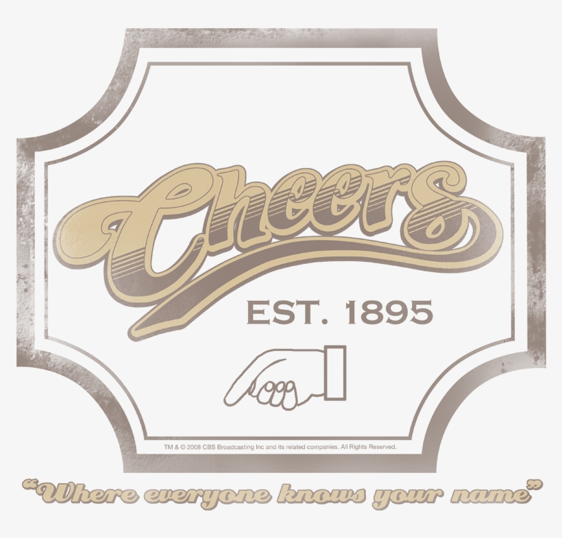 Cheers Sign Youth T Shirt - Calligraphy, transparent png #9650896