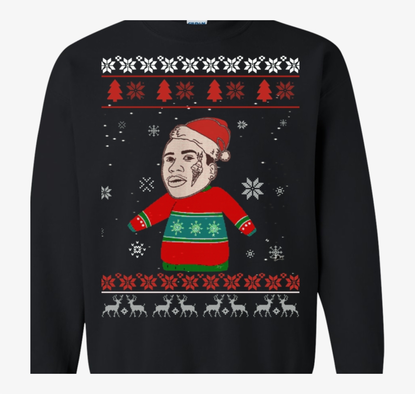 Comgucci Mane Home Ugly Christmas Sweatergucci Mane - Gucci Christmas Sweater, transparent png #9650935
