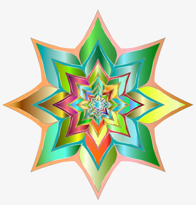 Colorful Flower Silhouette 4 Variation - Illustration, transparent png #9650994