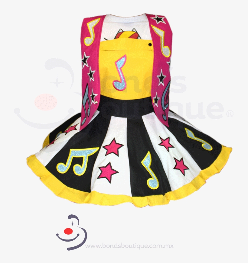 Vestido Notas Musicales - Girl, transparent png #9651441