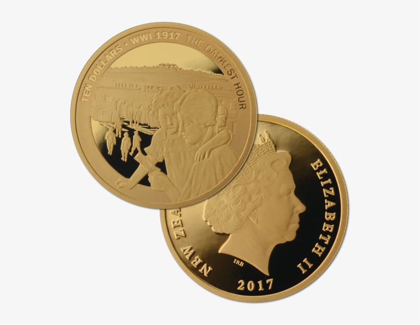 1917 Gold Coin Front And Back - Coin, transparent png #9651484