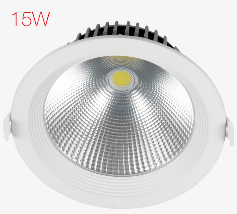Led Crysta Cob Downlighter 15 W 3000 K - Light, transparent png #9651648