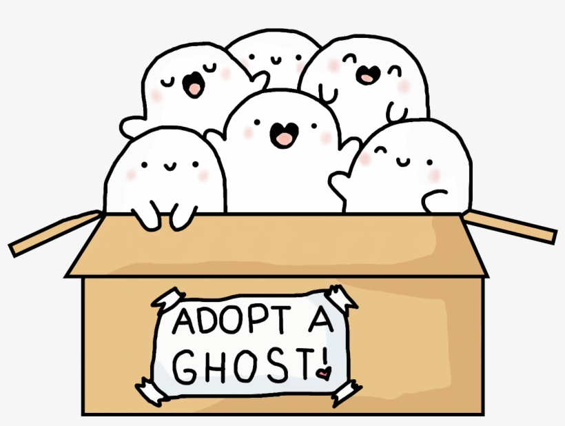 Cute Clipart Ghost - Kawaii Cute Ghost Clipart, transparent png #9651973