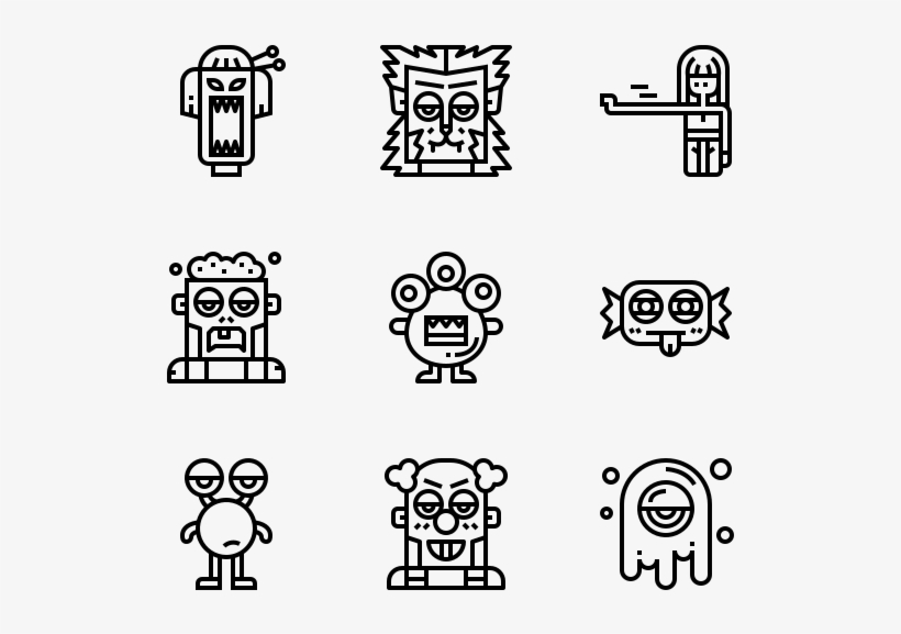 Ghost And Monster - Iconos De Los Mayas, transparent png #9652341